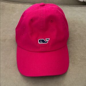 Vineyard Vines Women’s Pink Whale Baseball Cap